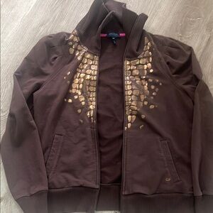 Escada sport  Brown Jacket with Gold Accents